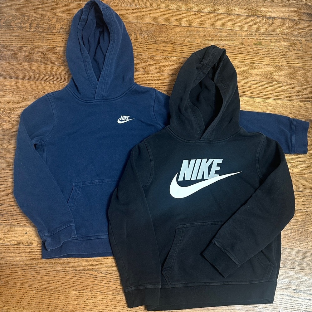 Nike Kids' Navy and Black Hoodies